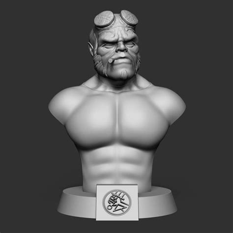 CO3D Hellboy Bust 3D Print Model