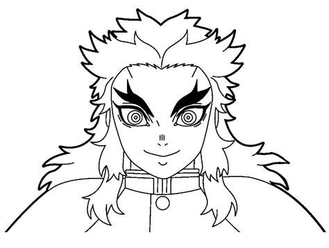 Kyojuro Rengoku Coloring Pages Free Printable Coloring Pages For Kids