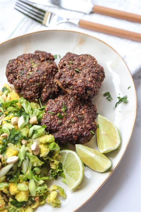 Naked Thai Beef Burgers With Salad Marble Strength