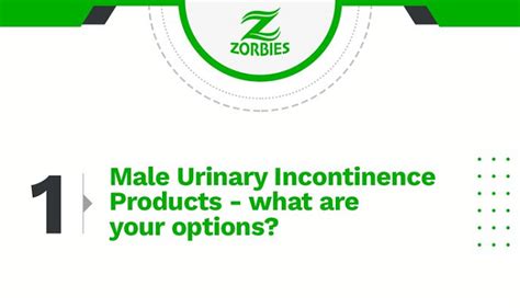 Male Urinary Incontinence and sanitary products for it #infographic ...