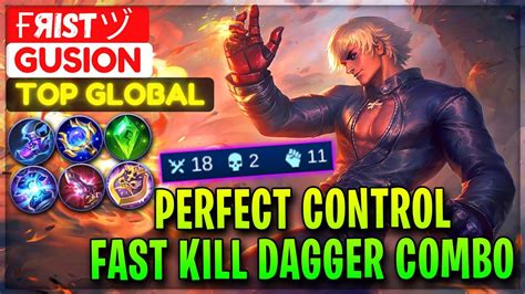 Perfect Control Fast Kill Dagger Combo Top Global Gusion ғяιsтヅ