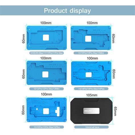 RELIFE RL 601T 22 In 1 BGA Reballing Fixture For Phone X 15 Pro Max