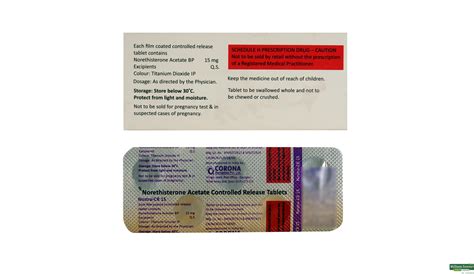 Buy Nostra Cr 15mg 5 Tablets Online At Best Prices Wellness Forever