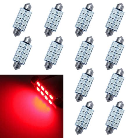 X Mm Led Festoon Bulbs Smd Car Interior Dome Map Light Lamp