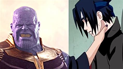 Sasuke Vs Thanos Youtube