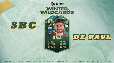 Fifa 23 Sbc Rodrigo De Paul Winter Wildcards Leaked Cheapest Solutions