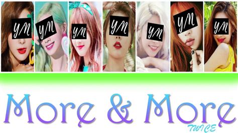 MORE MORE YOUR GIRL GROUP 7 MEMBER VER HAN ROM ENG COLOUR