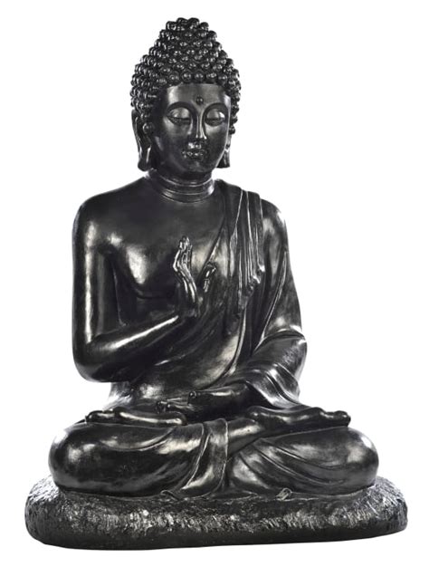 Statue Bouddha Hindou Assis B Ton Cir Noir Hairie Gamm Vert