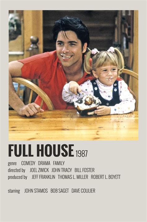 Alternative Minimalist Movie Show Polaroid Poster Full House Movie