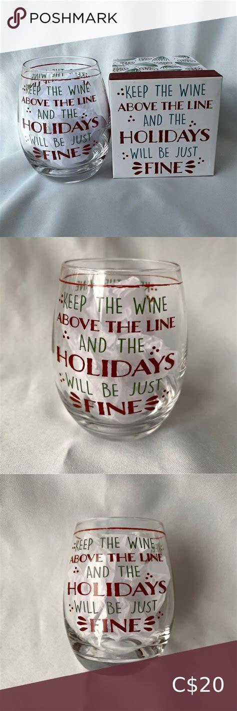 Cypress Home Refresh 20 Oz Stemless Wine Glass Keep The Wine Above The Line