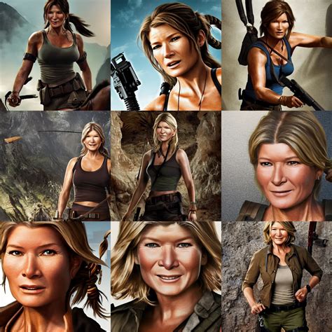 Martha Stewart as Lara Croft, realistic, 8k | Stable Diffusion | OpenArt