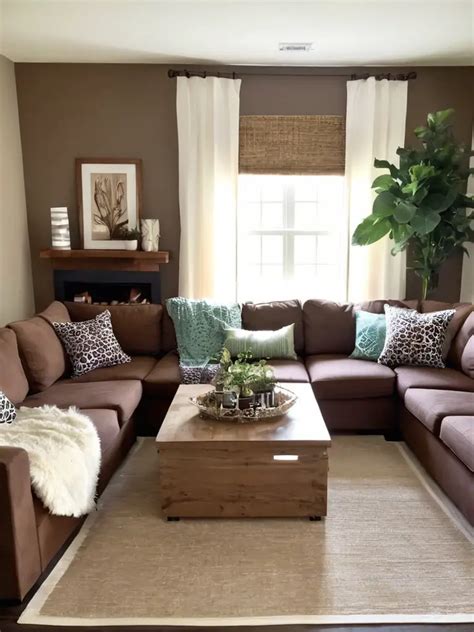 29 Stunning Living Room Decor Ideas With Brown Couch in 2024