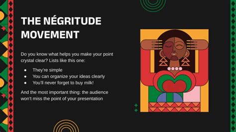 Négritude Movement | Google Slides & PowerPoint template