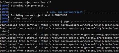 Maven Commands and Options