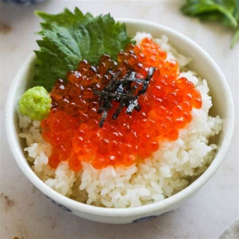 Ikura Donburi Salmon Roe Bowl • The Heirloom Pantry