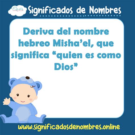 Significado De Misael Apodos Origen Y M S