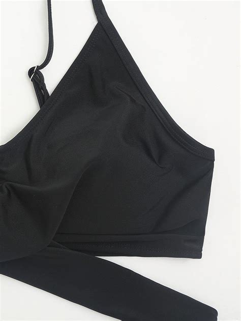 Emmiol Kostenloser Versand Cross Over Schwarz Bikini Set Schwarz M Von Bikinis Im Online