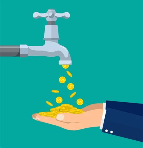 Leaking Money Vector Images Depositphotos