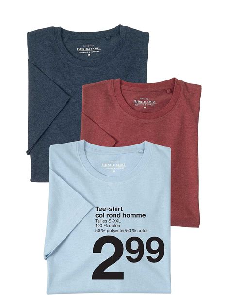 Promo Tee Shirt Col Rond Homme Chez Zeeman Icatalogue Fr