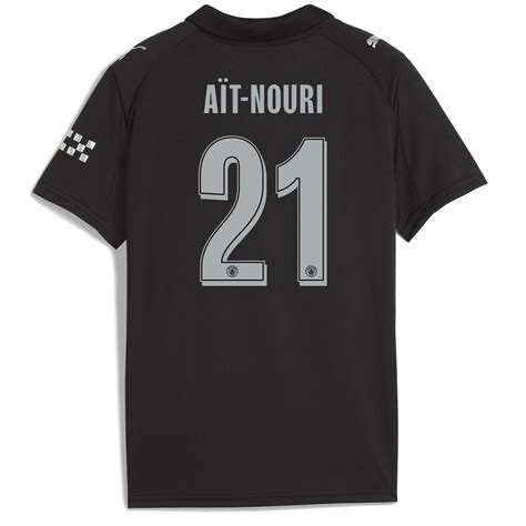 kids manchester city  jersey   ait nouri  printing