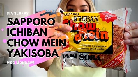 Sapporo Ichiban Chow Mein Yakisoba Instant Ramen Review Youtube