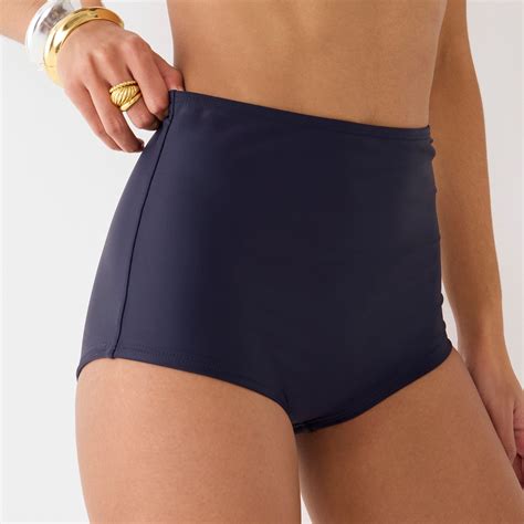 J Crew Retro High Rise Bikini Bottom For Women