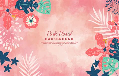 Floral background with beautiful pink color 3709190 Vector Art at Vecteezy