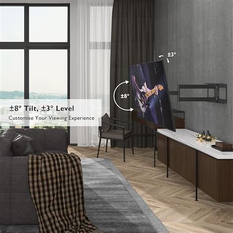 Bontec Tv Muurbeugel Wandbeugel Met Lange Arm Voor 32 70 Inch Tot