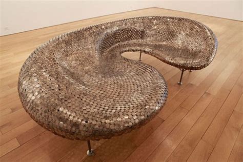 Creative Furniture Made Out Of Recycled Coins