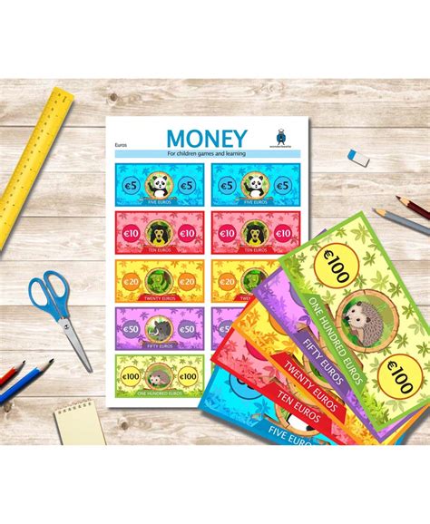 Printable Money for Math and Games – Homeschool Learning – 4 Currencies ...