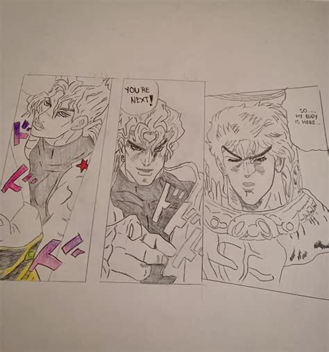 dio part 1,3 and 6 manga edition (drawing) by me : r/StardustCrusaders