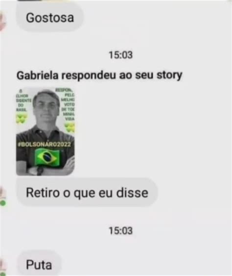 Gostosa Gabriela Respondeu Ao Seu Story Retiro O Que Eu Disse Puta