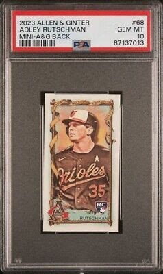 2023 Topps Allen Ginter 68 Adley Rutschman RC PSA 10 Mini A G Back