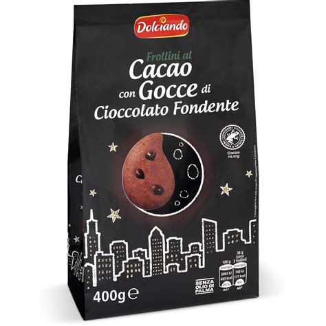 Biscotti Frollini Al Cacao Con Gocce Di Cioccolato Fondente Dolciando