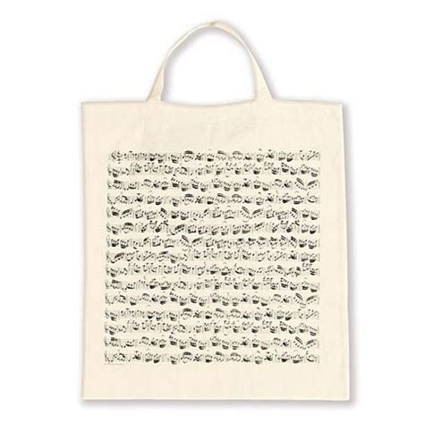 Vienna World Tote Bags Sheet Music White Article Cadeau