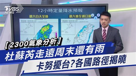 【2300氣象分析】杜蘇芮走遠周末還有雨 卡努擾台各國路徑揭曉｜tvbs新聞 Tvbsnews01 Youtube