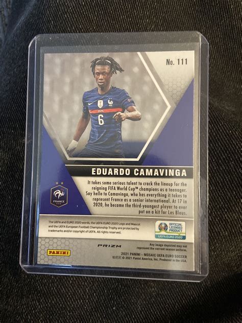 Mosaic Euro Eduardo Camavinga Reactive Gold Rc Ebay