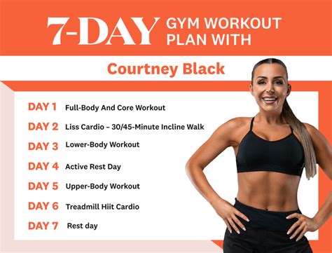 Courtney Black Gym Workout A 7 Day Plan For All Levels