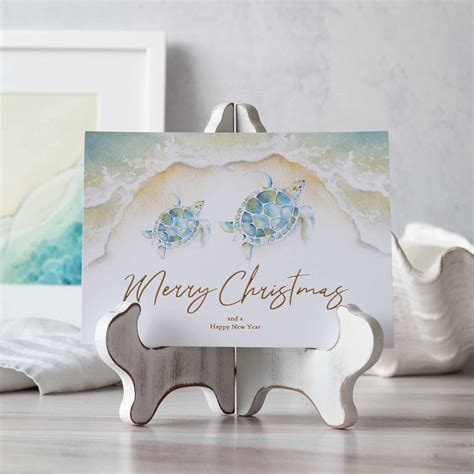 Splash of Joy: Beach Christmas Cards for the Holidays - dotellabelle