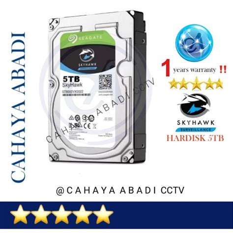 Jual Hard Disk 5tb Seagate Skyhawk Hdd Tb Untuk Internal Pc Dan Cctv