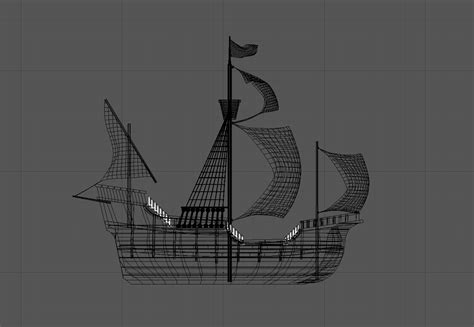 Spanish medieval boat 3D model | 1148117 | TurboSquid