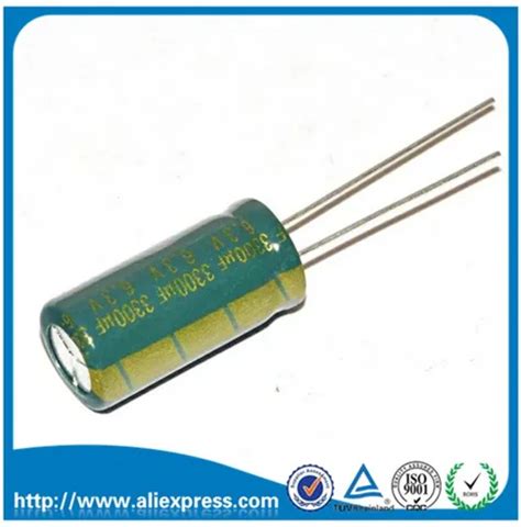 10pcs 6 3v 3300uf 3300uf 6 3v Aluminium Electrolytic Capacitor Size 10 20mm 6 3 V 3300 Uf