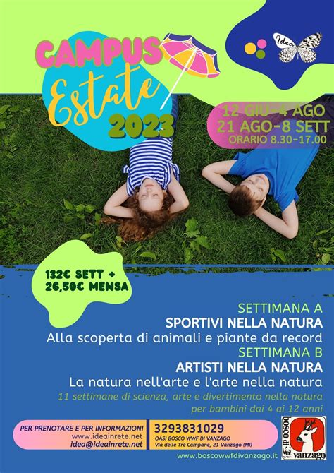 CAMPUS ESTIVO PER BAMBINI Bosco WWF Di Vanzago