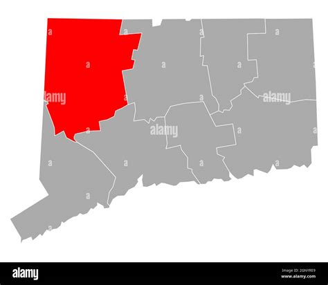 Map of Litchfield in Connecticut Stock Photo - Alamy