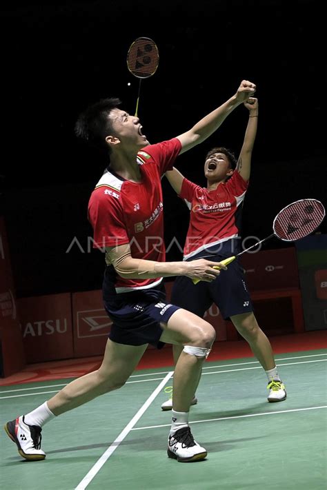 FENG YAN ZHE HUANG DONG PING JUARA INDONESIA MASTERS 2023 ANTARA Foto