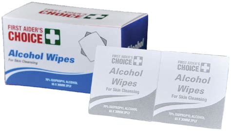 First Aiders Choice Alcohol Wipes By Trafalgar