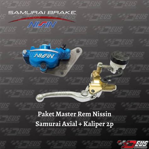 Jual Paket Master Rem Axial Kaliper Nissin Samurai Piston Ninja R