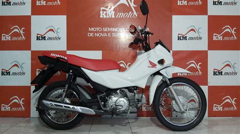 Honda Pop 110i 2020 Branca KM Motos Sua Loja De Motos Semi Novas