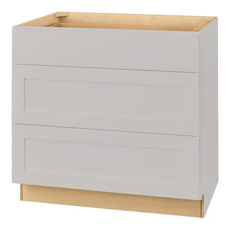 Hampton Bay Avondale 36 In W X 24 In D X 34 5 In H Ready To Assemble Plywood Shaker Drawer