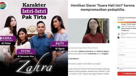 Pemeran Zahra Di Suara Hati Istri Bakal Diganti Petisi Agar Sinetron